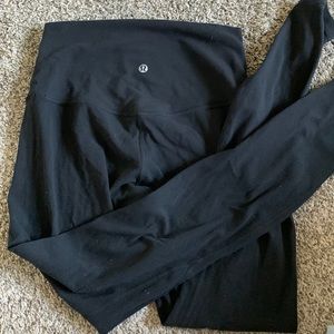 Used black Lululemon align leggings size 6 see description